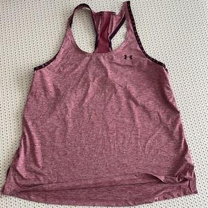 Under Armour running tank; Size Medium; Heather Pink